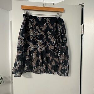 Reiss Floral Patterned Mini Skirt